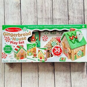 Melissa and Doug Gingerbread House Playset Christmas Wood Toy NEW